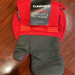 Cuisinart Black and Red Kitchen Textiles